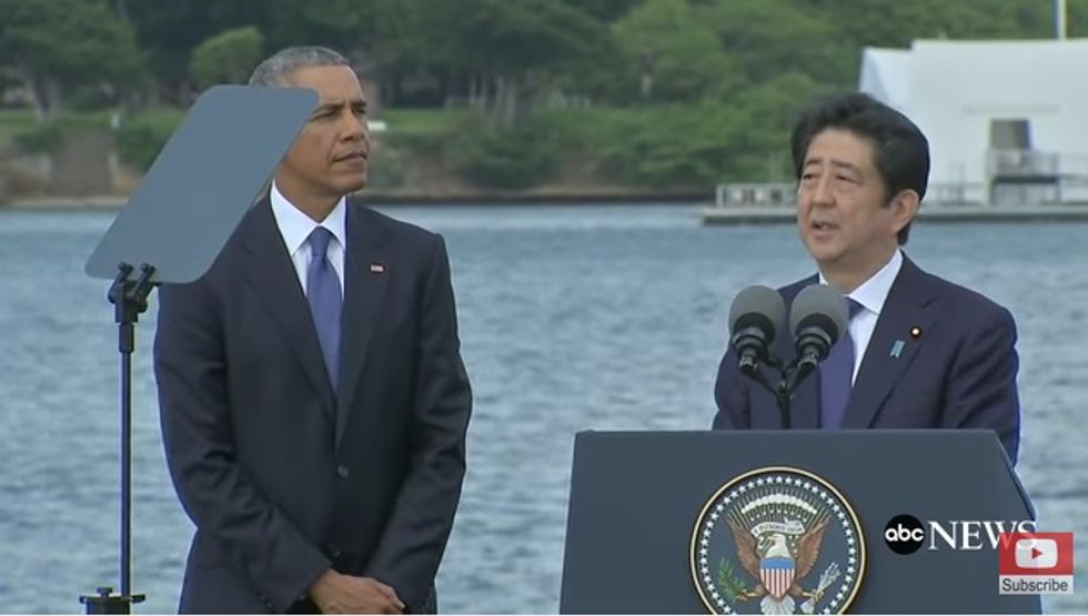Barack Obama And Japanese Prime Minister Speak At Pearl Harbor, And Just Wow
