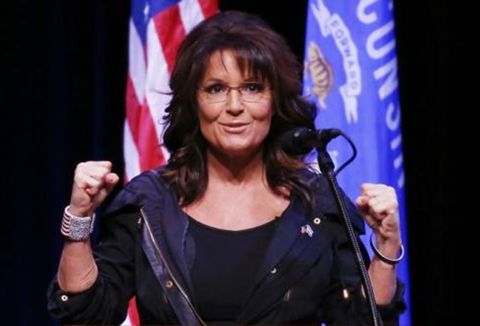 Sarah Palin Spits Hot Verse At New York Times, Misses, Also Is Broke, Broke, Broke.