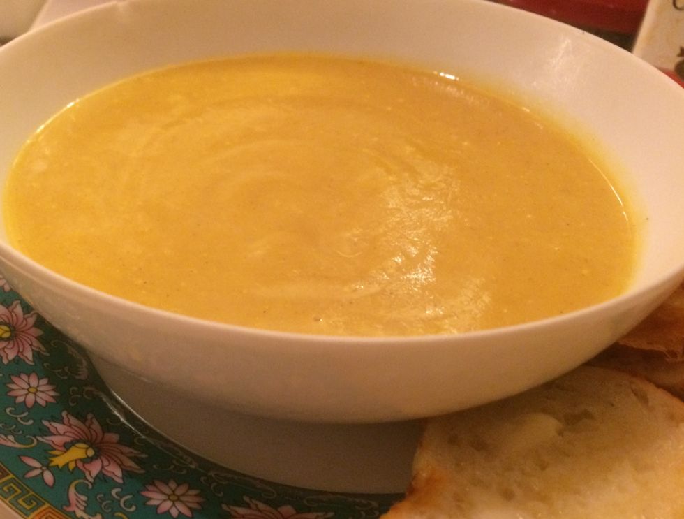 Heat Up From The Inside With This Sweet, Savory Acorn Squash Soup!