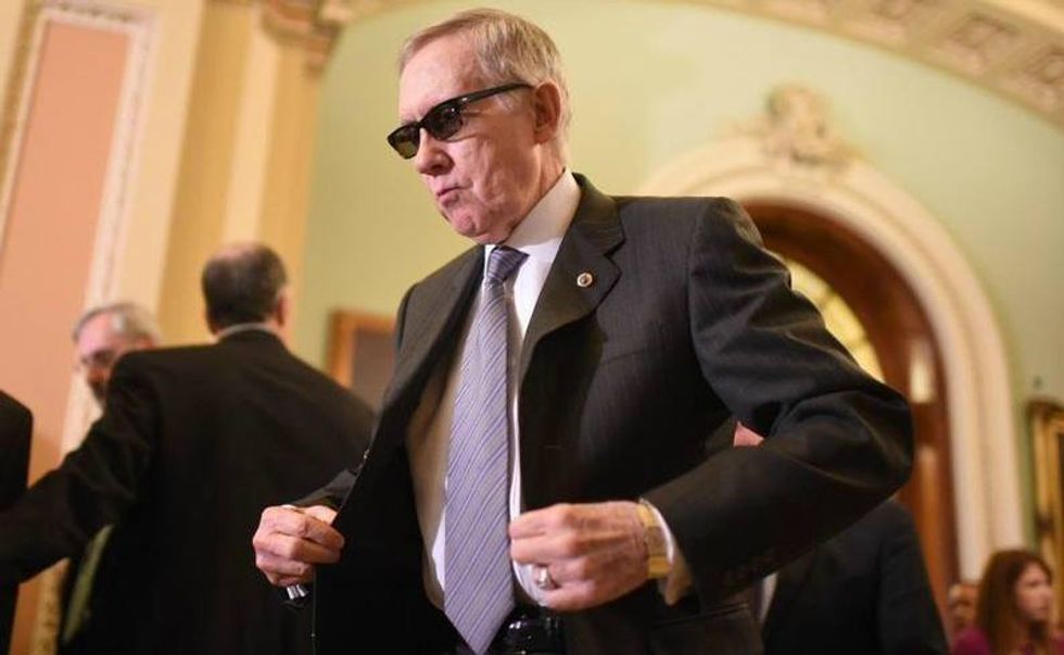 There Goes Badass Harry Reid, Trolling The Living Hell Out Of Donald Trump