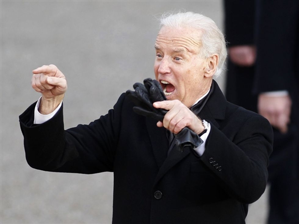 There Goes Old Handsome Joe Biden, Defenestrating Donald Trump With #Jokes