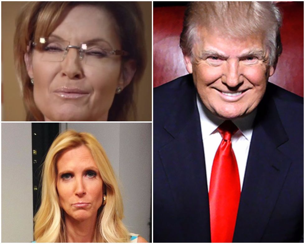 Ann Coulter And Sarah Palin Feeling BETRAYED! By Sexxxy Boyfriend Donald Trump