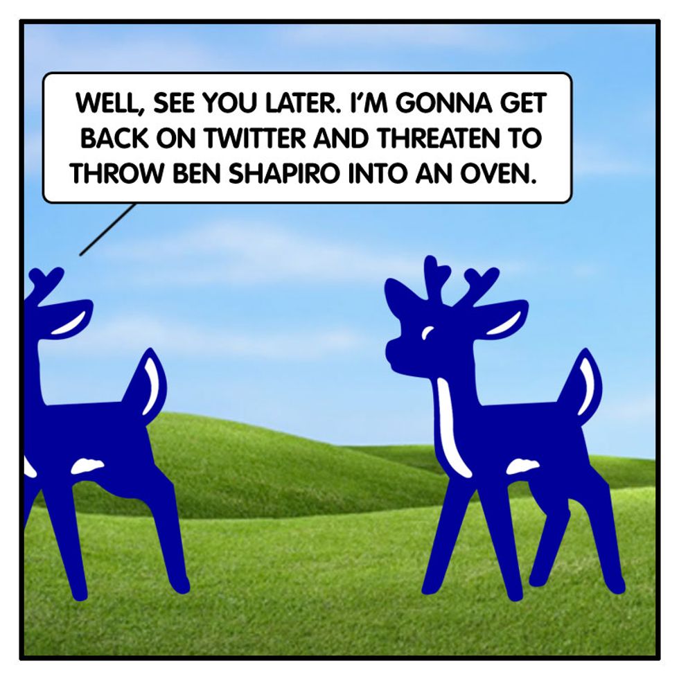 The 'Alt-Right' Twitter Purge Explained With Cartoon Deer