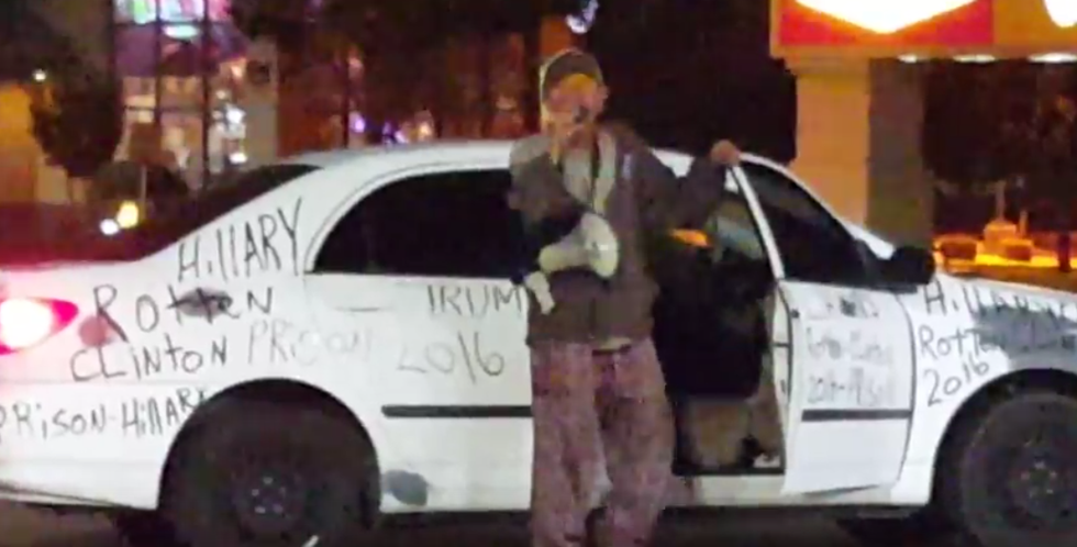 Here, Have A Drunk Man In Barstow Hollering About Hillary Clinton!