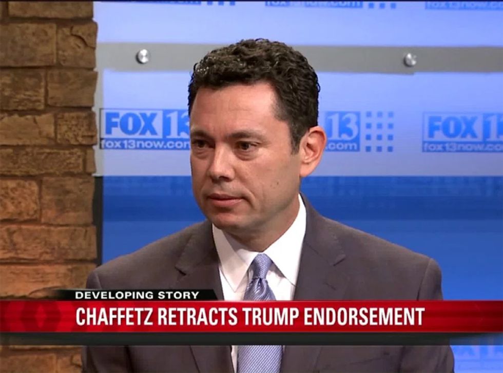 Hero Rep. Jason Chaffetz Un-Undorses Trump, Ready For Hillary! ('s Pre-Peachment Hearings)