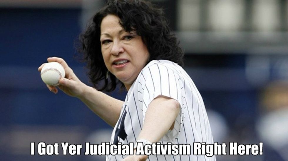 Sonia Sotomayor Wanted To Smack Scalia With Baseball Bat, But Only When He Was Talking