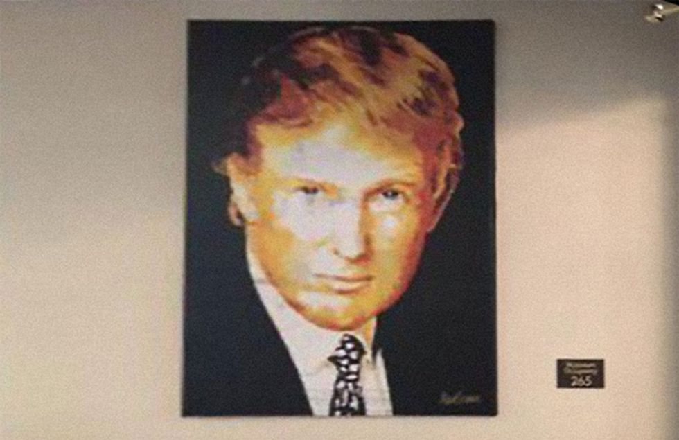 Trump Golf Course Only 'Storing' Ugly Trump Painting For Charity, As One Does