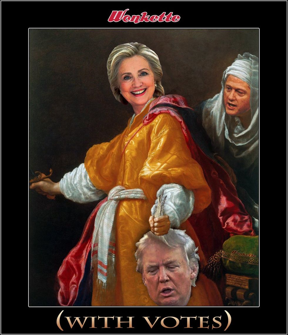 Hillary Clinton Chopped Off Trump's Head, METAPHORICALLY (But Also For Real)