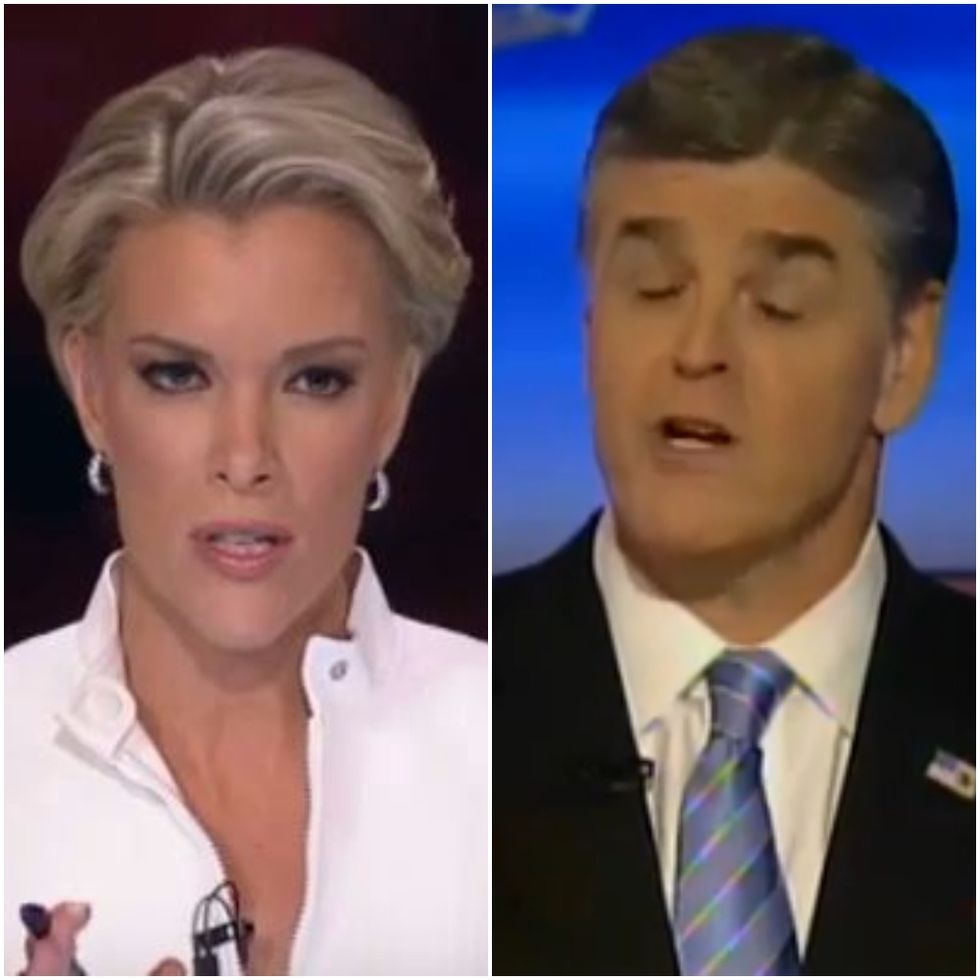 Sean Hannity Can't Stop Crying Because Megyn Kelly Is Bad Mean Bully