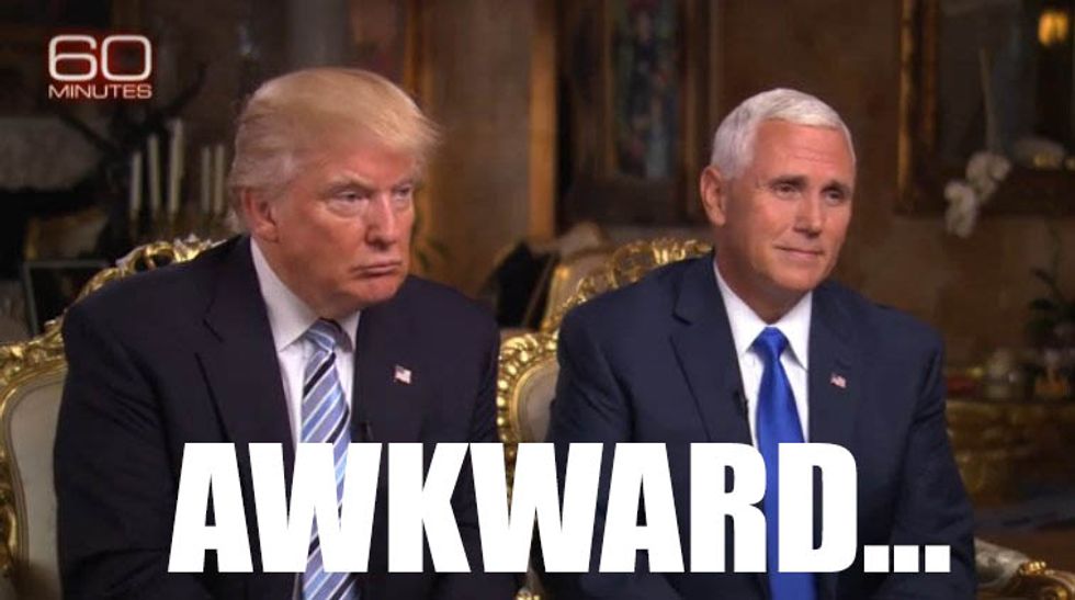 All The Times Mike Pence Defended Donald Trump's Past Statements By HEY LOOK OVER THERE!