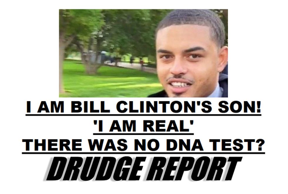 Guess Matt Drudge Forgot He Already Admitted 'Bill Clinton's Love Child' Story Was Bunk. Huh!