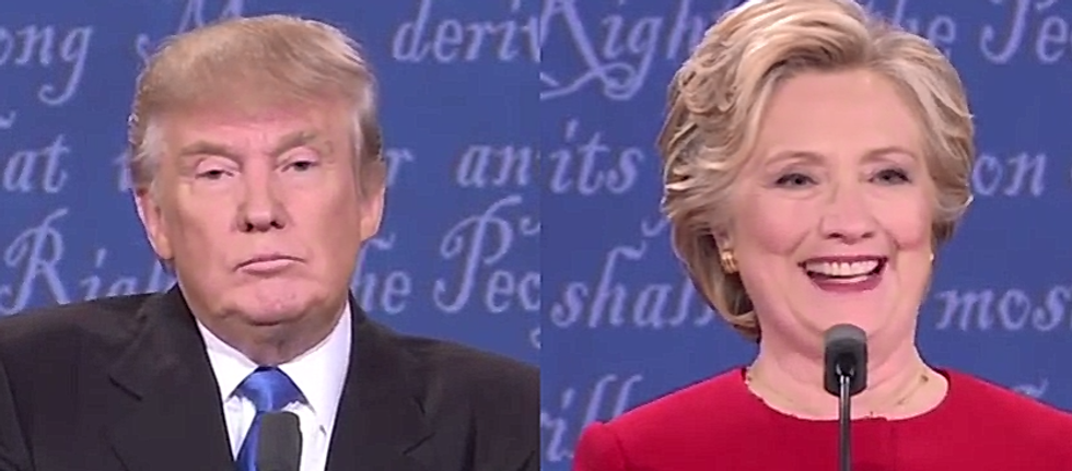 Hillary Clinton's Temperament Can't Stop Giggling At Unhinged Man-Baby Donald Trump