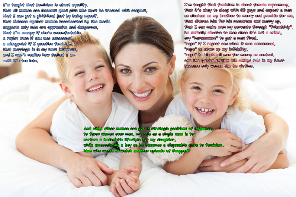 Let's All Laugh At This Awful MRA Meme About How 'Feminism Indoctrinates Our Children'