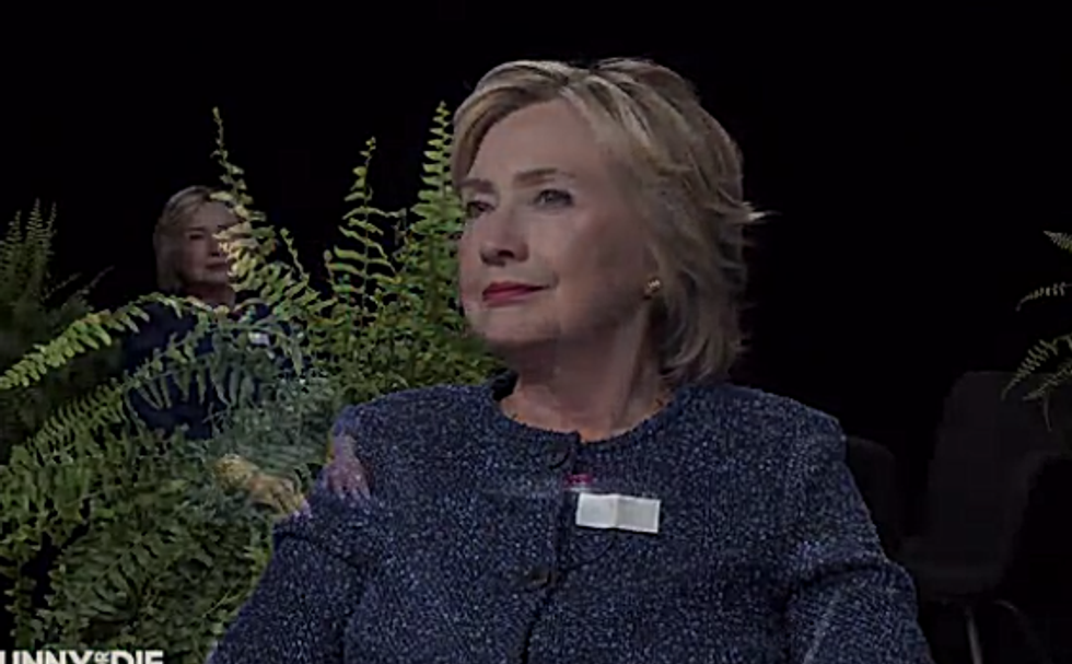 Hillary Clinton Went On 'Between Two Ferns' To Show Kids These Days How Hip Grandma Is
