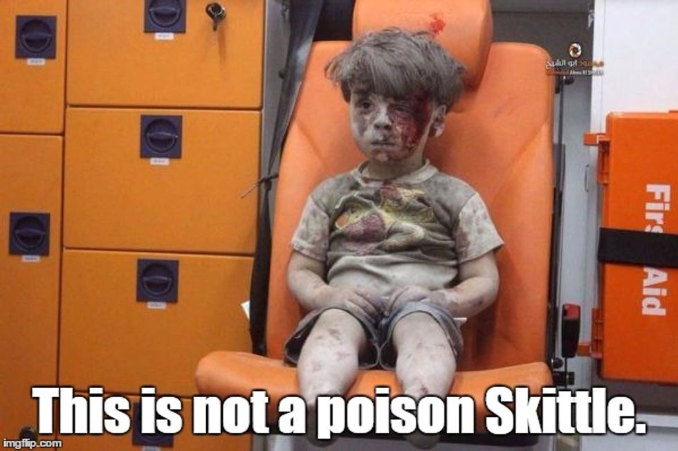 Trump Campaign Says Syrian Refugees DEFINITELY Just Like Poison Murder Skittles