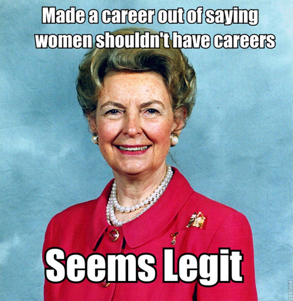 God Spares Phyllis Schlafly Sight Of First Woman President
