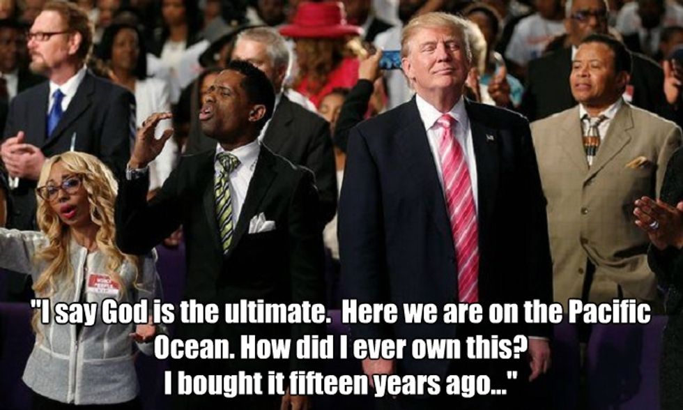 Donald, Interrupted: Black Pastor's Trump Interview Won't Air Just Yet. We Wonder Why?