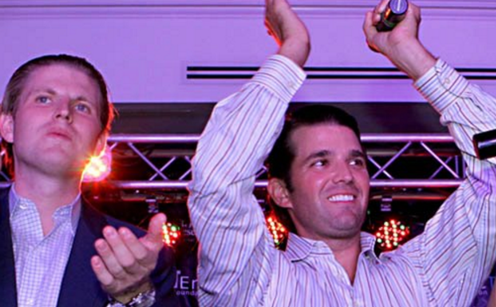 Donald Trump's Idiot Son Says Shut Up And Stop Making Fun Of His Dad!