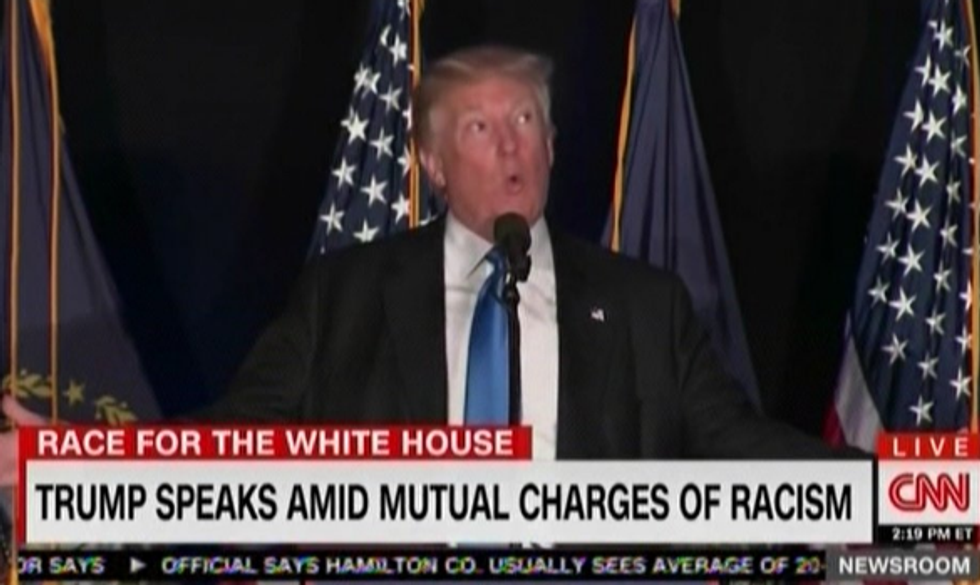 CNN Can't Quiiiite Figure Out Whether Donald Trump Or Hillary Clinton Is The Real Racist