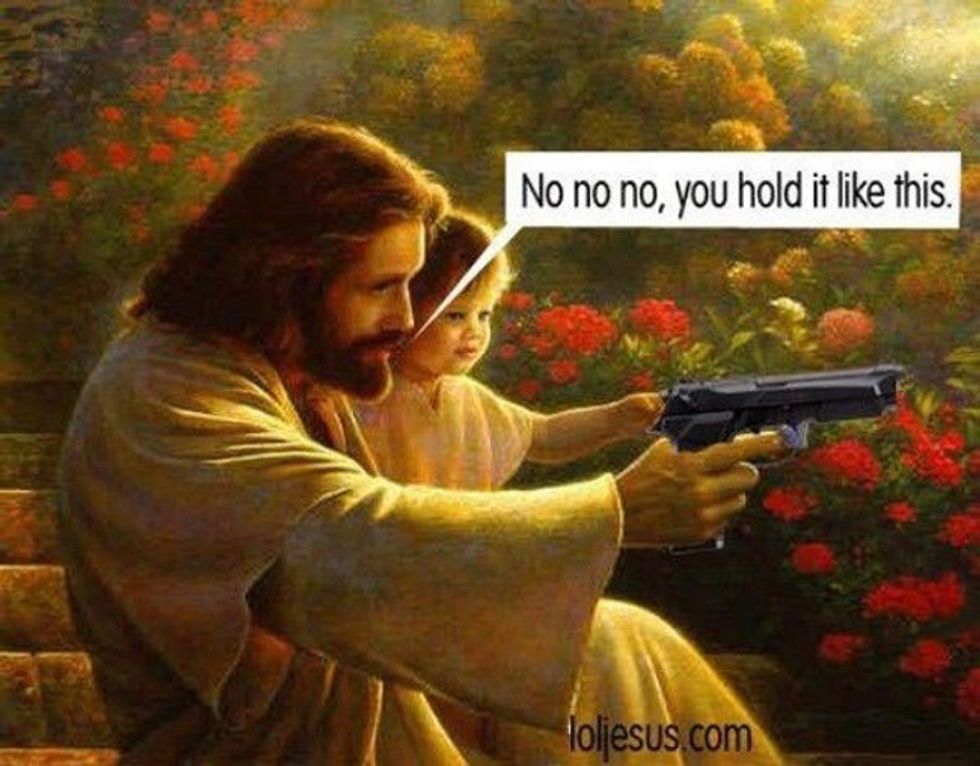 Portland Priest Being VERY UNGODLY By Beating Gun Into Plowshare. Wingnuts Furious!