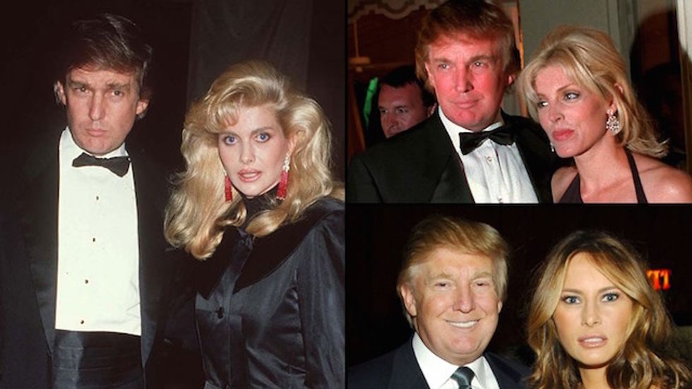 Donald Trump's Great Sacrifice Was Dumping His Wives For Younger Women, Says Idiot