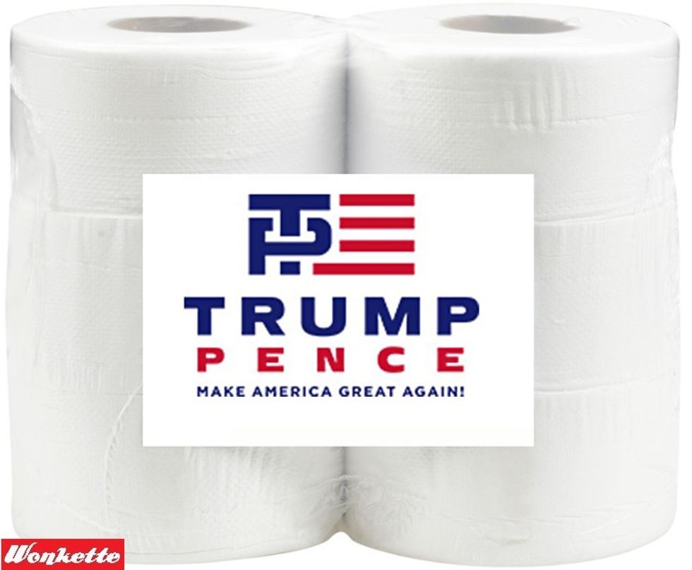 Let's All Point And Laugh At The Stupid Ugly Trump-Pence Logo!