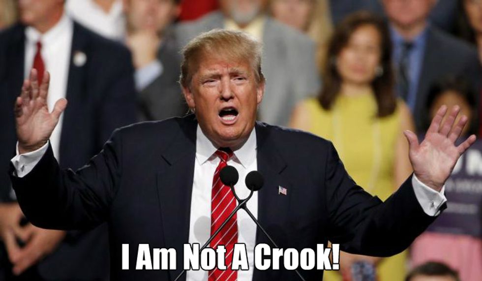 Trump And Family 'Material Witnesses' To Huge Tax Avoidance Scheme By Mobbed-Up Partner. Huh!