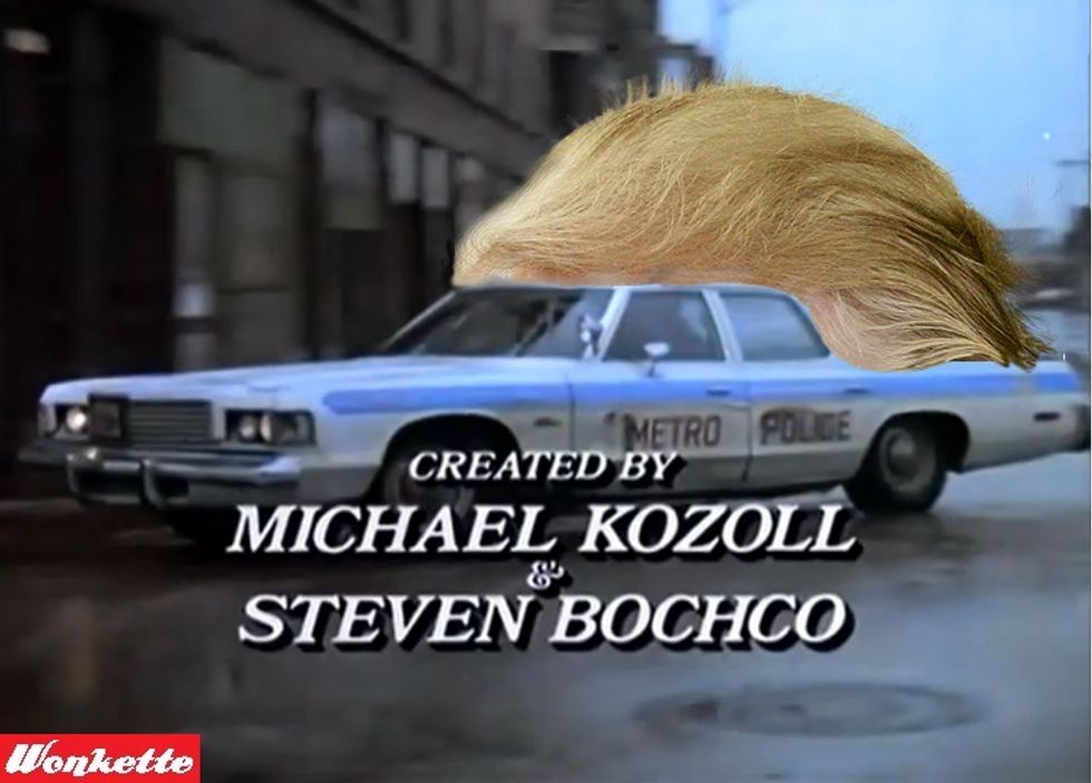 Poor Donald Trump Wasn't Allowed To Cosplay Like He Was A Cop At NYPD