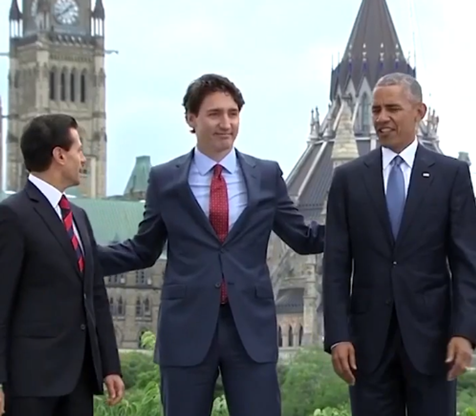 Justin Trudeau Can't Figure Out Where To Put His Hands