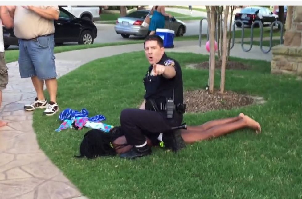 Hero Cop Protects Texas From Black Teenagers At Pool Party