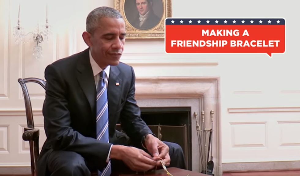 Dumb Obama Can't Even Make Friendship Bracelets, What's He Good For?