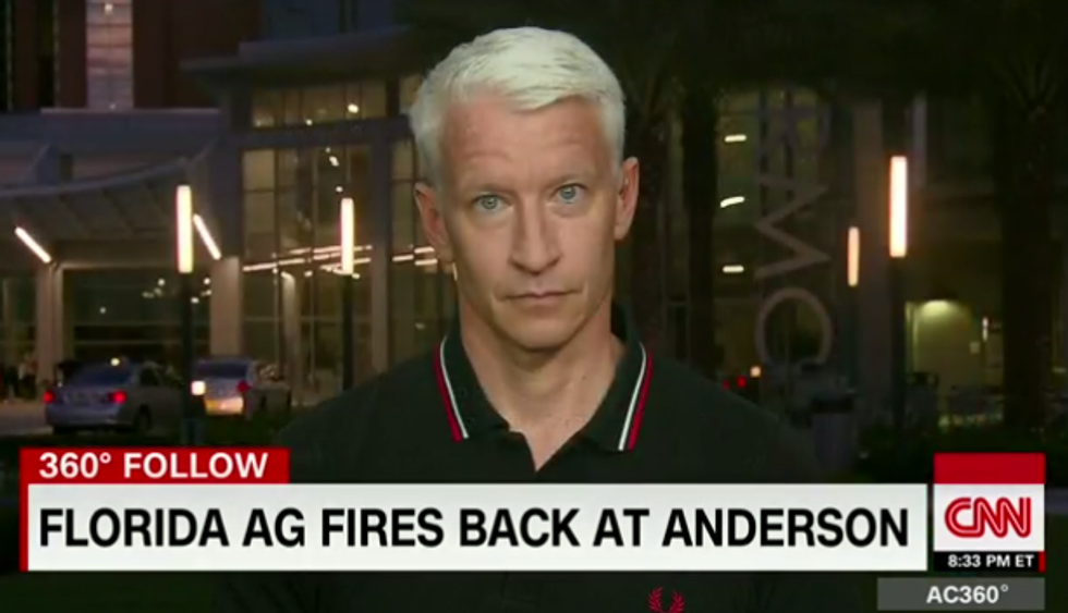 Anderson Cooper Still Ain't Got No Time For Florida Attorney General Pam Bondi's Bullsh*t