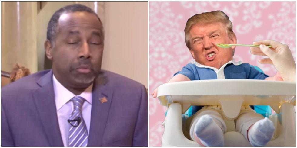 Baby Donald Trump Just Learning To Talk And Think At Same Time, Says Ben Carson