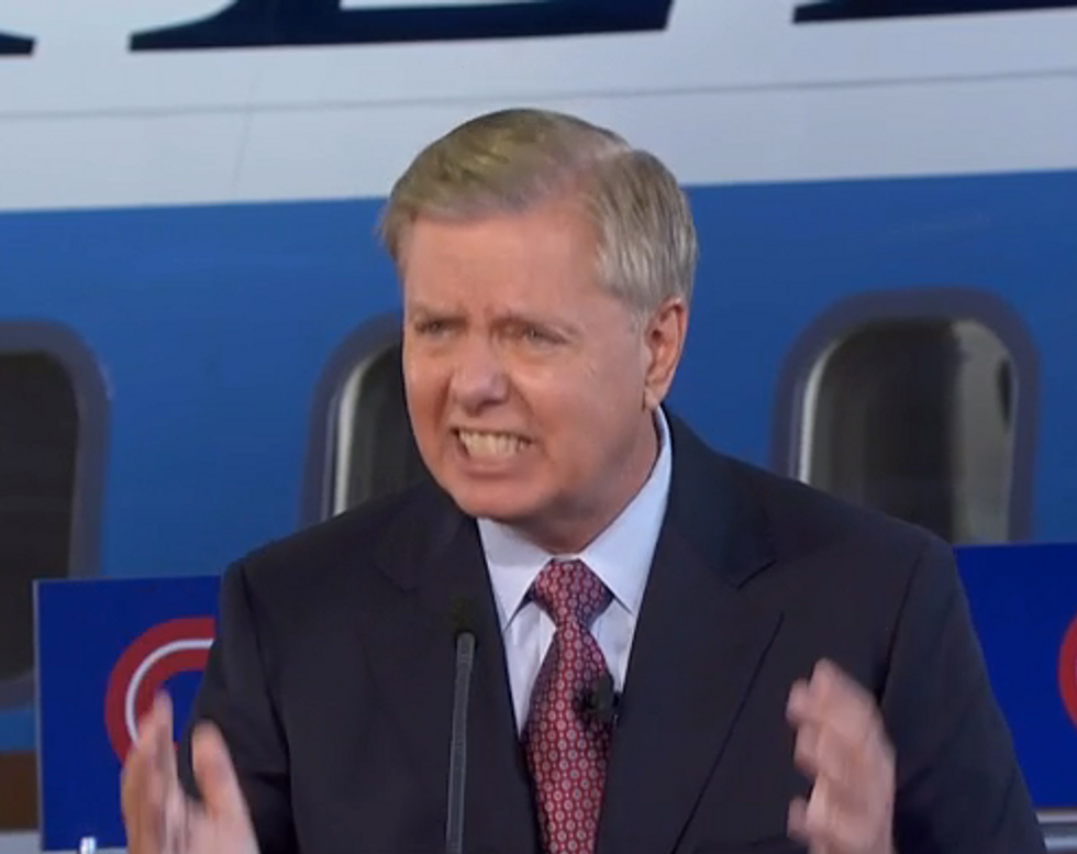 Lindsey Graham Two Jameson Shots Away From Shrieking, 'I'm With Her, Y'all!'