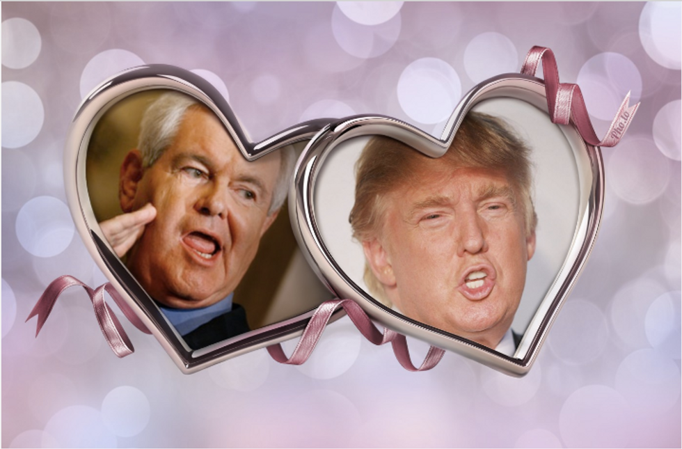 Newt Gingrich Wants America To Just Lie Back And Think Of Trumpland