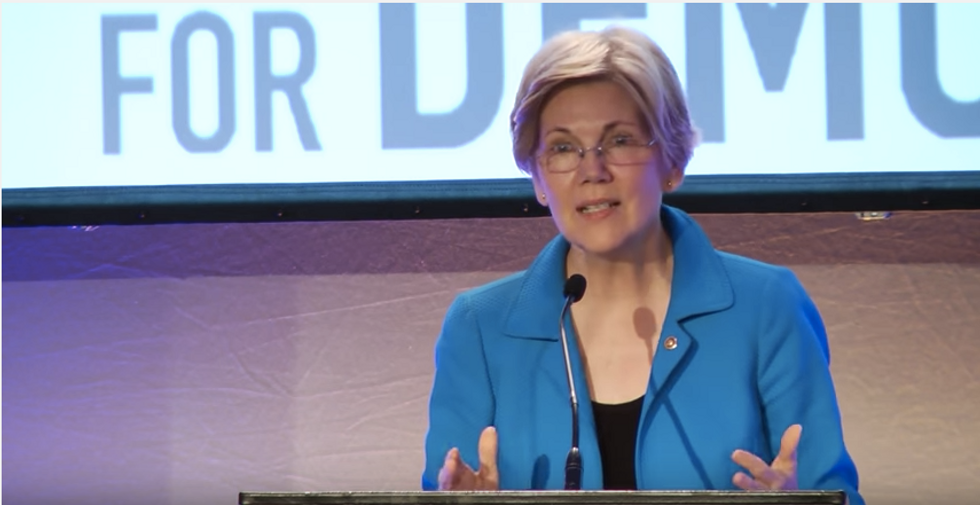 Beautiful Warrior Goddess Elizabeth Warren Tore Trump A New One, And Lo, It Was Good