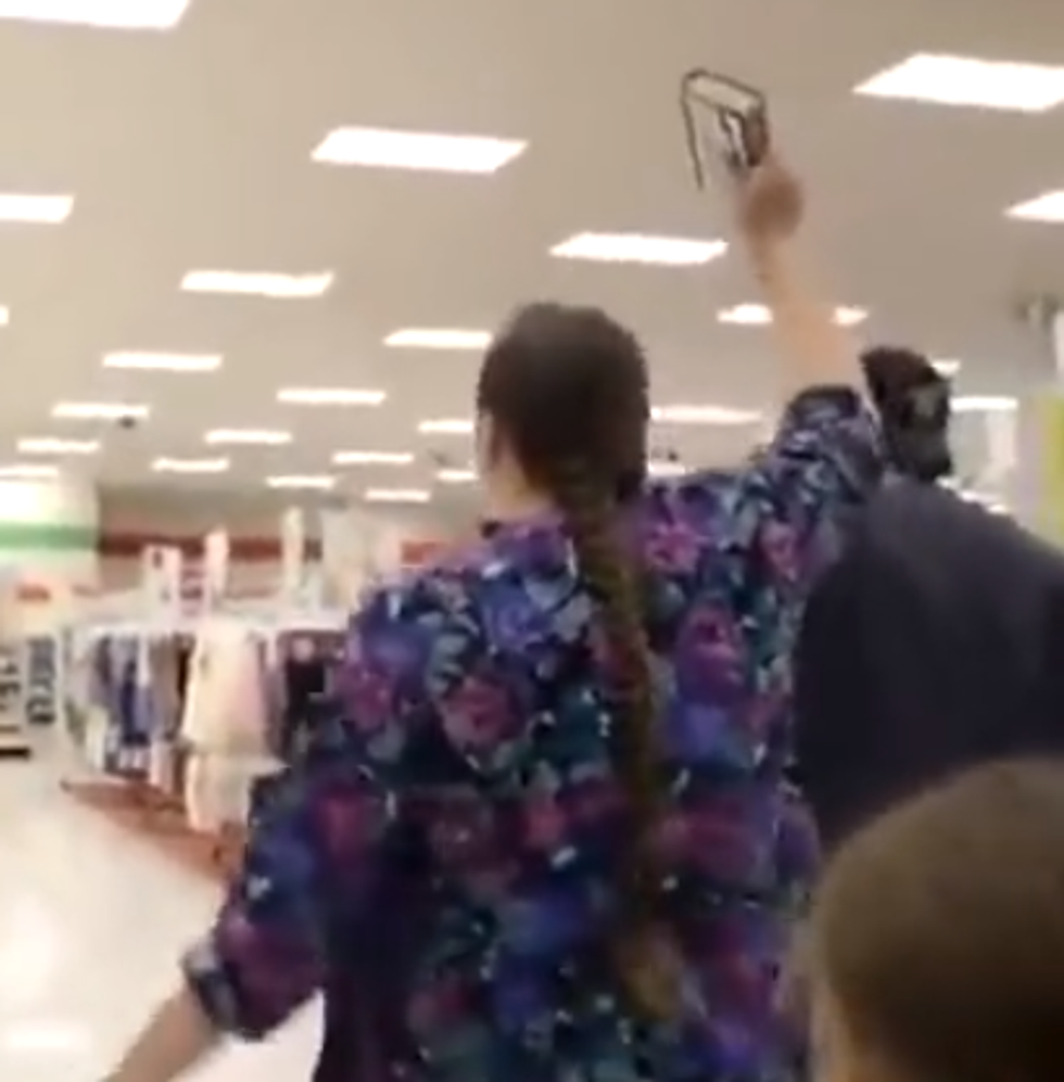 Crazy Christian Lady Sick And Tired Of Satan Raping Her Babies At Target
