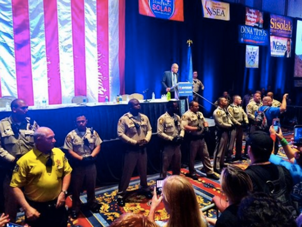 Bernie Sanders Fans Take Massive Dump On Nevada Democratic Convention Floor