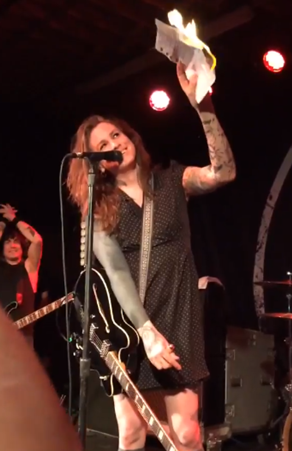 Badass Trans Lady Rock Star Burns Birth Certificate In North Carolina. Guess She Had To Pee.