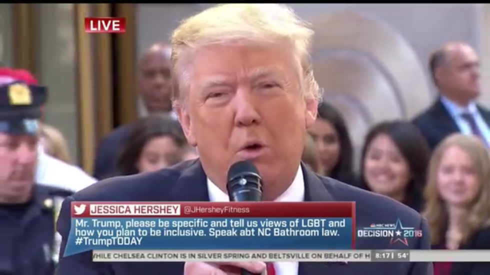 Donald Trump Doesn't Care Where You Pee, As Long As Your Stream Is TREMENDOUS