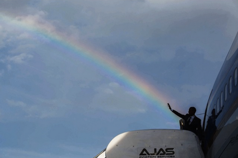 Obama Shoots Giant Rainbow Out Of His Hand, Instantly Turns All Jamaicans Gay