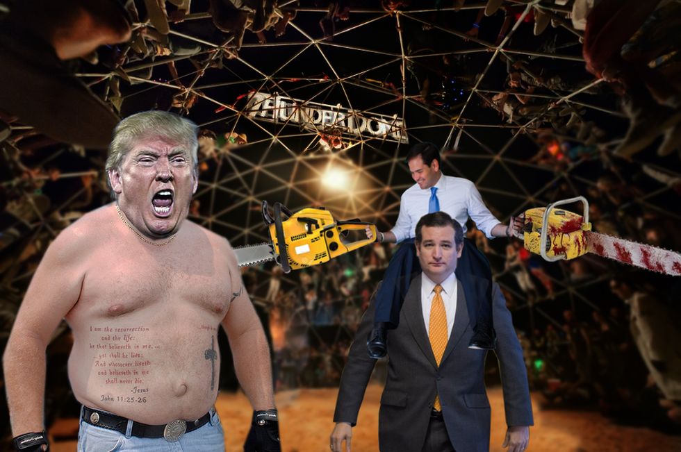 Donald Trump Punches Everyone In Their Little Marcos: GOP Debate Liveblog