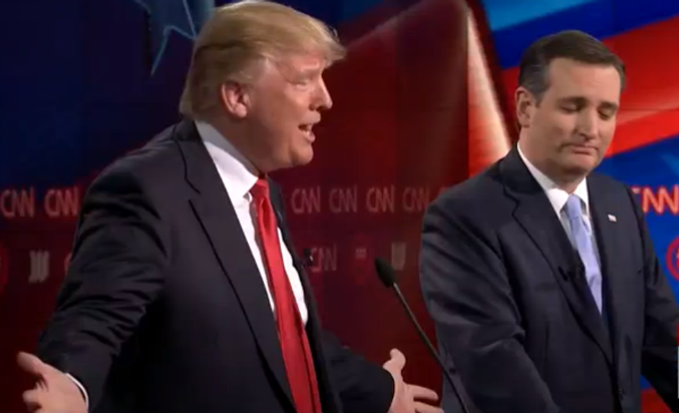 Sad Republicans Forced To Choose Between Guy They Can't Stand And Guy They Hate