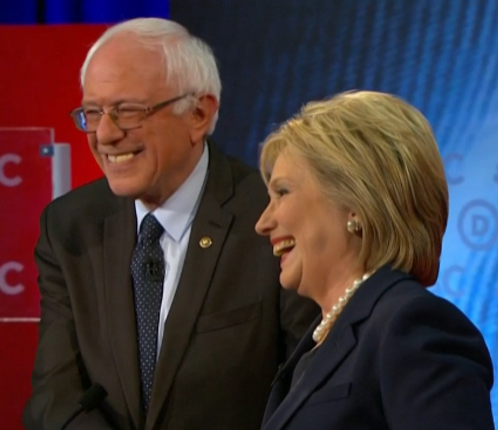 Two Adults Talk About America Instead Of Their Dicks: Dem Debate Liveblog!