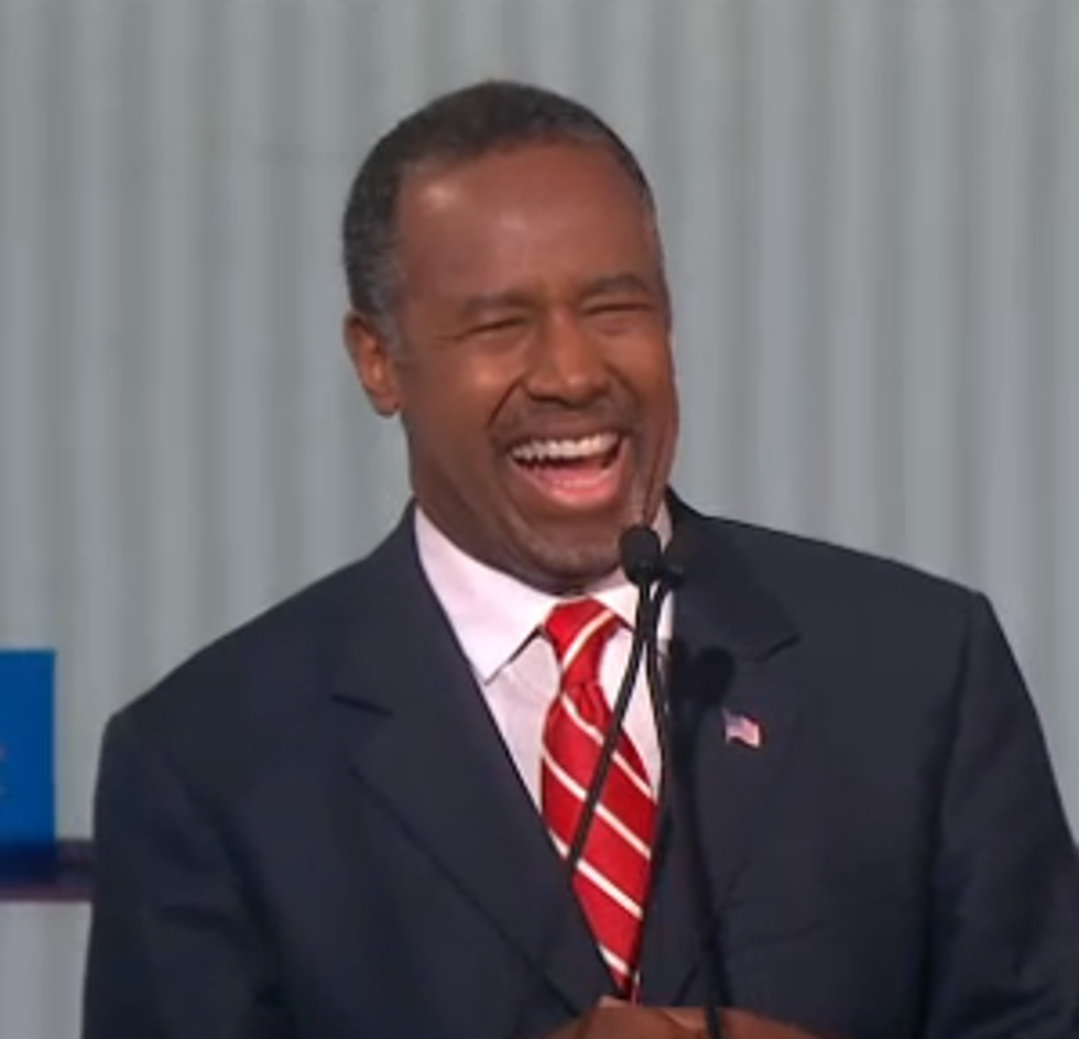 Ben Carson Promises To Keep Taking Money From Morons, Because Democracy