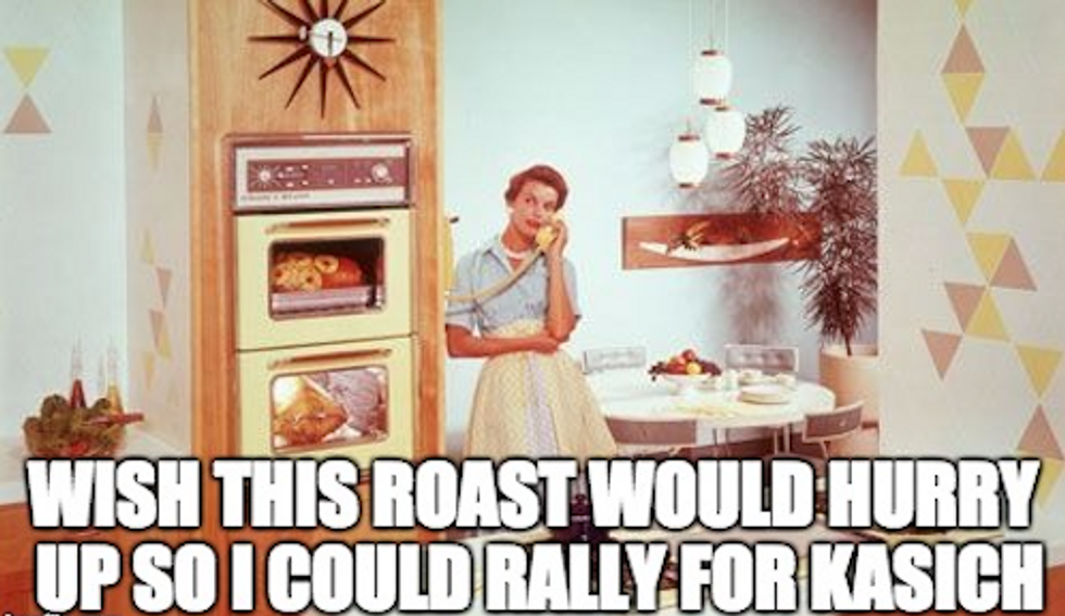 Pregnant Women Run Barefoot From Their Kitchens To Support John Kasich