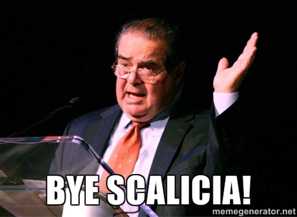 North Carolina Republicans So Sad Dead Scalia Can't Help Them Do Racism No More