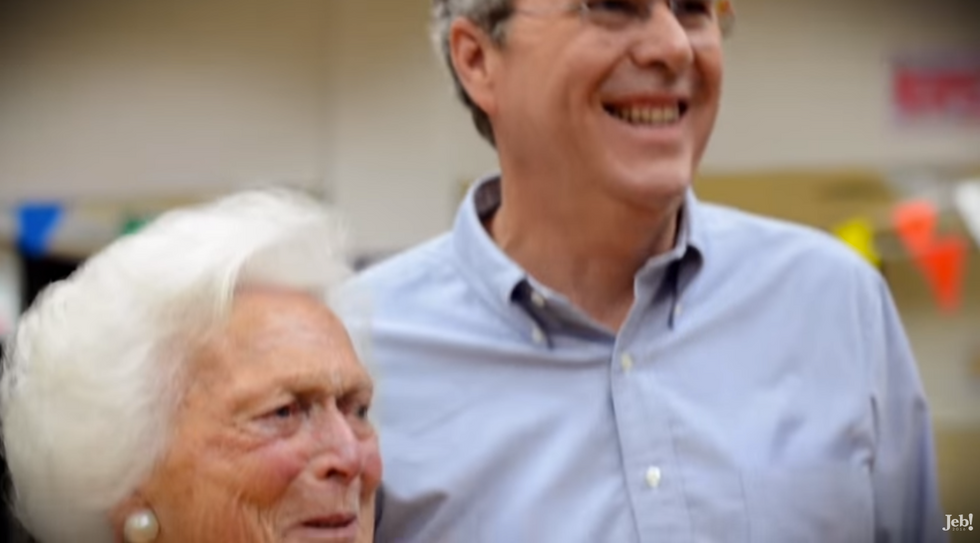 Barbara Bush Reluctantly Endorses Least Favorite Son Jeb For President