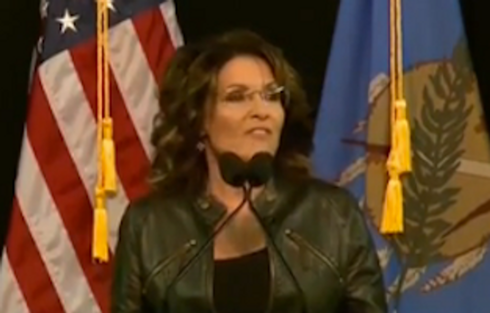 Sarah Palin: It's Obama's Fault My Drunk Son Punched His Girlfriend, For America