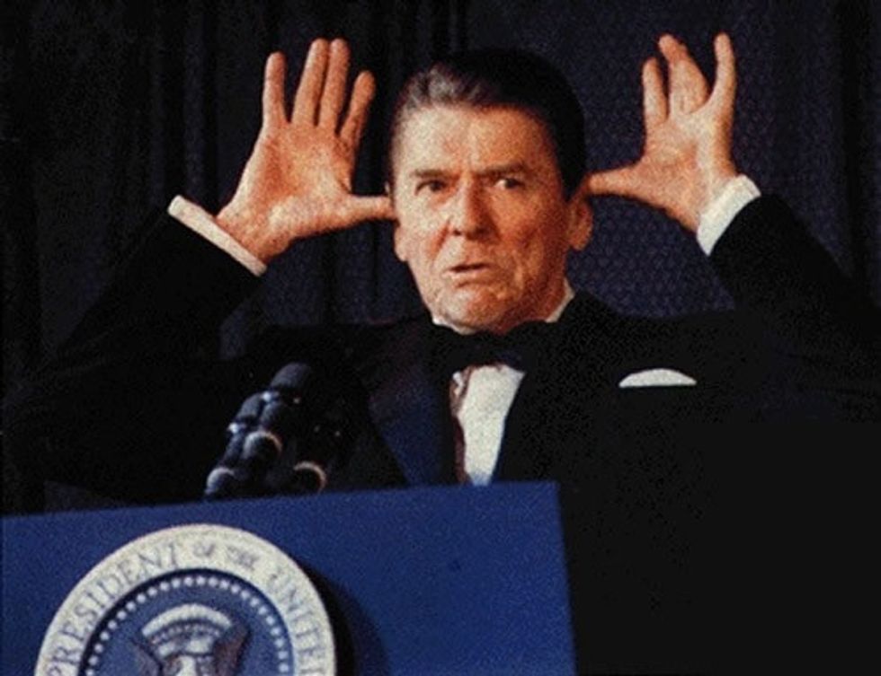 Ronald Reagan Hates That Canadian Bastard Ted Cruz